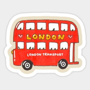 London bus///Drawing for fans Sticker